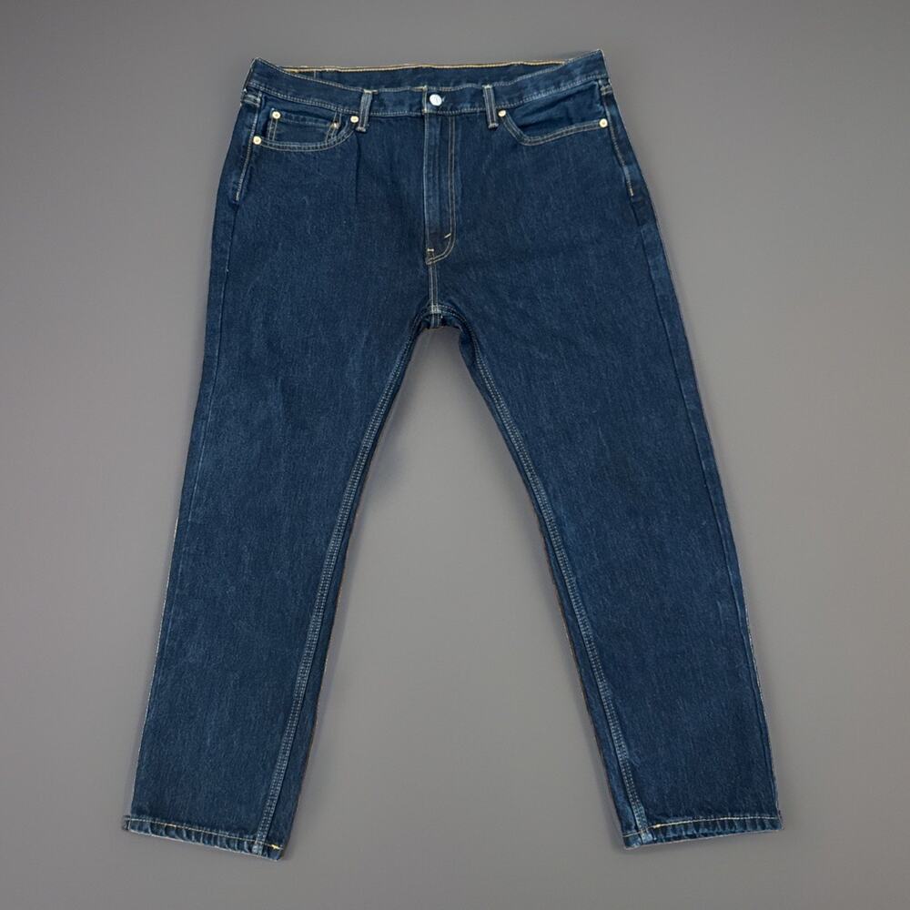 Levis 505 Blue Denim Mens Jeans Size 40x30 Dark Wash Jeans